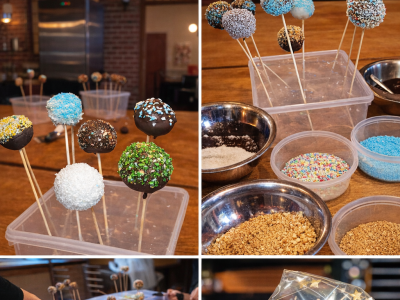 Beispiele für bunte Coooky Pops