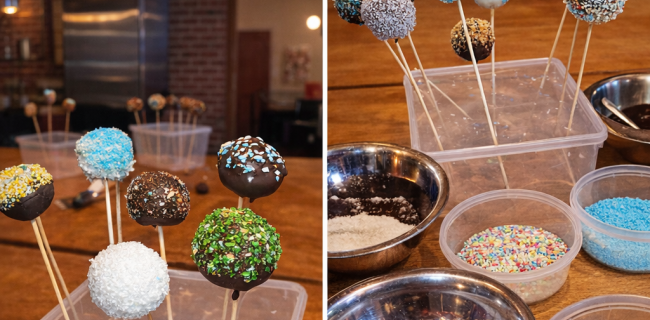 Beispiele für bunte Coooky Pops