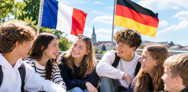 Das Foto zeigt Jugendliche, die sich  unterhalt.en. 